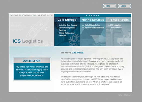 ICS Logistics Website